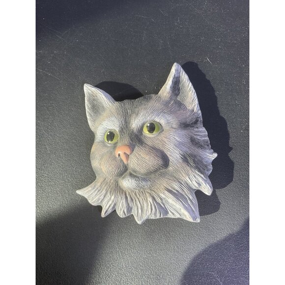 Green Eye Cat Face Wall Table Decoration - Picture 1 of 4